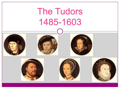 tudors 1485 to 1603